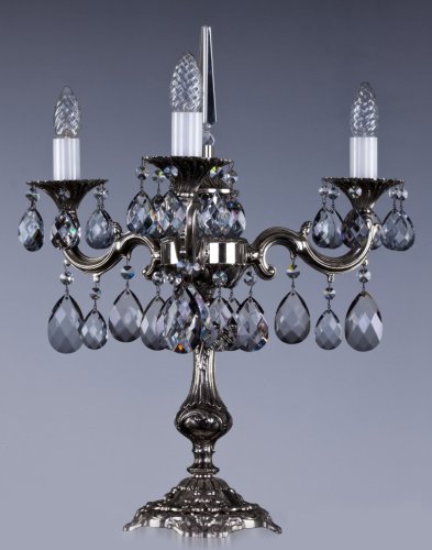 Настольная лампа хрустальная Art Glass Sona III. nickel antique 8006 TL Classic