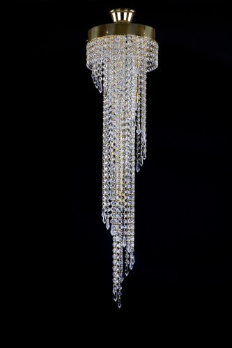 Люстра кришталева Art Glass Spiral 250x1000 drops Crystal Exclusive