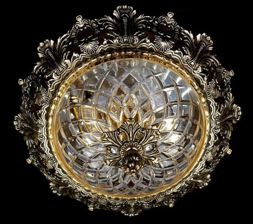 Люстра потолочная хрустальная Art Glass Charlize 320 Brass Antique