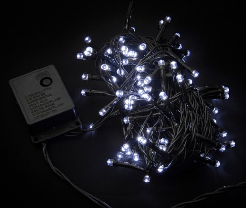 Гірлянда внутрішня світлодіодна Delux String З 100 LED 5m білий/чорн IP20