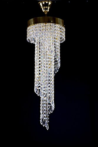 Люстра хрустальная Art Glass Spiral 250x750 drops Crystal Exclusive