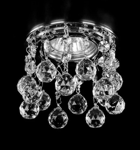 Точечный хрустальный светильник ArtGlass Spot 20 Ni Crystal Exclusive