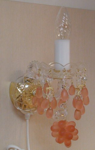 Світильник настінний(бра) Art Glass Constance I rozalin