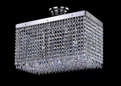 Люстра потолочная хрустальная Art Glass Leandra 250x450 nickel Crystal Exclusive