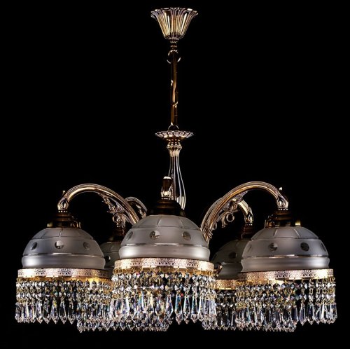Люстра кришталева Art Glass Cassandra V white gold Crystal Exclusive