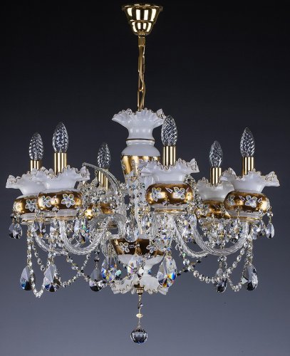 Люстра хрустальная Art Glass Esmeralda VI white Classic