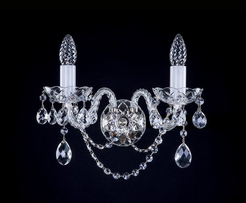 Світильник настінний(бра) Art Glass Maggie II nickel Classic