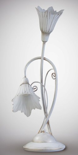 Настольная лампа флористика N&B Light Лебедь 1092/1