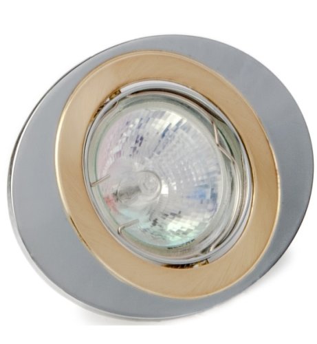 Точечный светильник Delux HDL 16108R MR16 золото матовое-хром