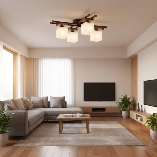 Люстра стельова з плафонами 66641/3 