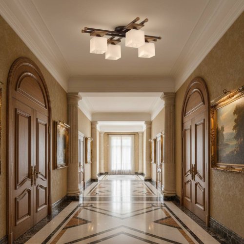 Люстра стельова з плафонами 66641/3 