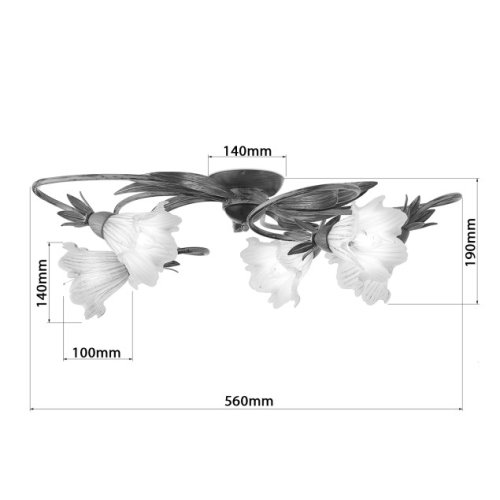 Люстра флористика 0545 