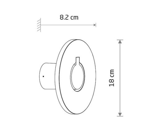 11937 Світильник вуличний настінний Nowodvorski AXION LED GR WL CN