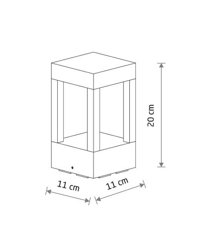 12018 Світильник вуличний Nowodvorski CORTO LED CN