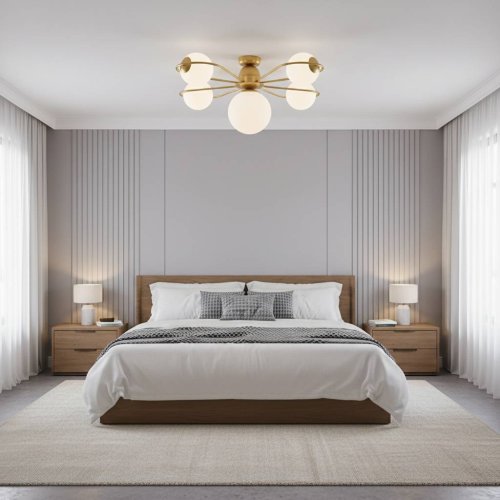 Люстра стельова з скляними плафонами 50208/1