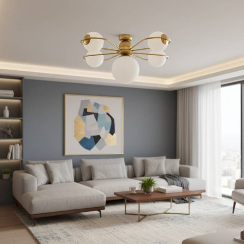 Люстра стельова з скляними плафонами 50208/1