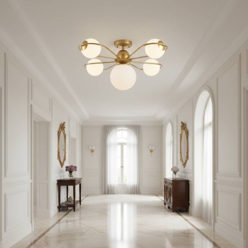 Люстра стельова з скляними плафонами 50208/1