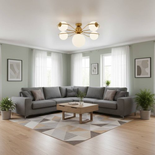 Люстра стельова з скляними плафонами 50208/1