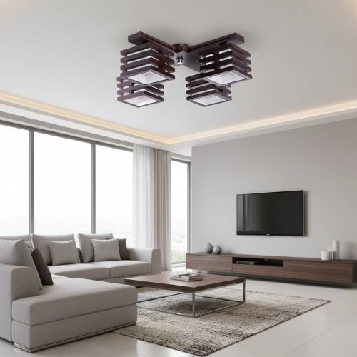 Люстра сучасна з абажурами 22681