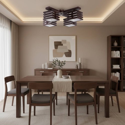 Люстра сучасна з абажурами 22681