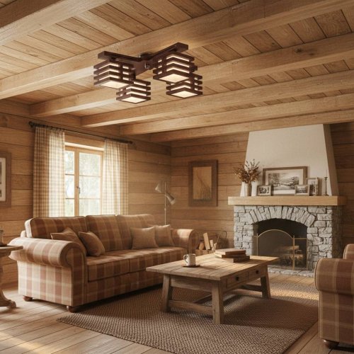 Люстра сучасна з абажурами 22681