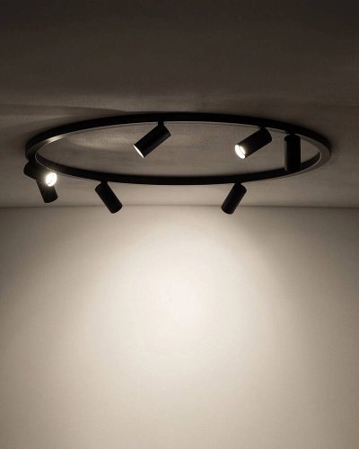 11944 Світильник стельовий Nowodvorski FOURTY ROUND VII BLACK PL