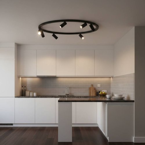 11944 Світильник стельовий Nowodvorski FOURTY ROUND VII BLACK PL