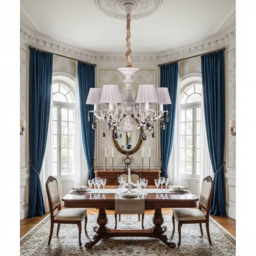 Люстра з абажурами Sirius SТ 5701/6P WG