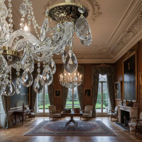 Люстра кришталева Sirius SТ 7761/12+6P GD+ВК