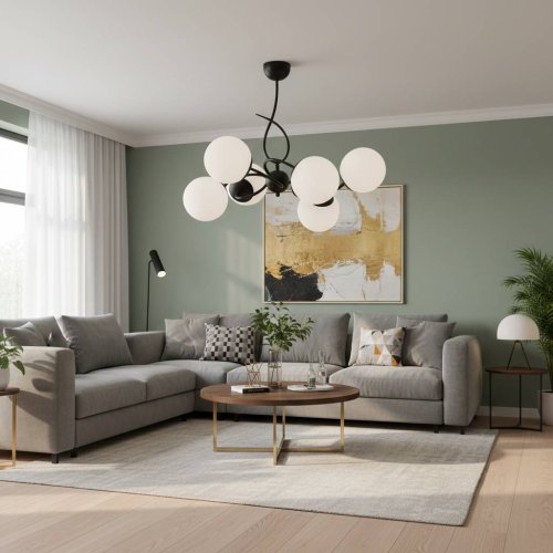 Люстра стельова ALFA TORNADO BLACK 63379