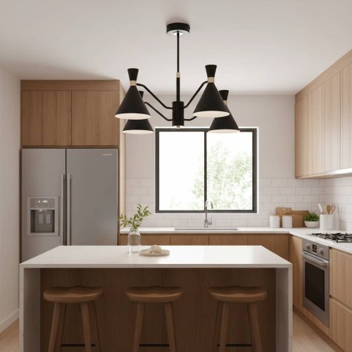 Люстра лофт ALFA SILVA BLACK 63367