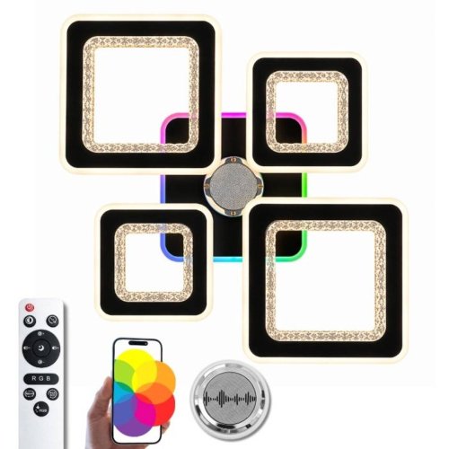 Люстра светодиодная Sirius S5721/4 ВК 86W LED Phone APP+Bluetooth+RGB