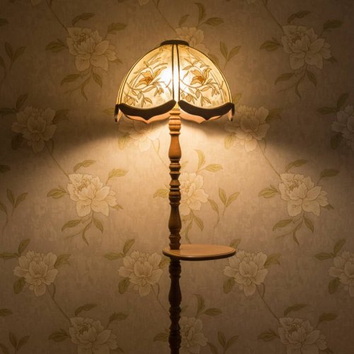 Торшер класичний дерев'яний 709/5