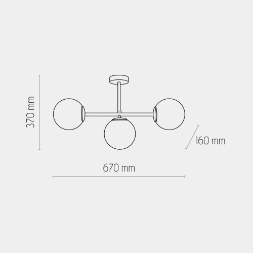 Люстра стельова TK Lighting Celeste 6217
