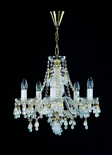 Люстра кришталева Art Glass Rosana V white