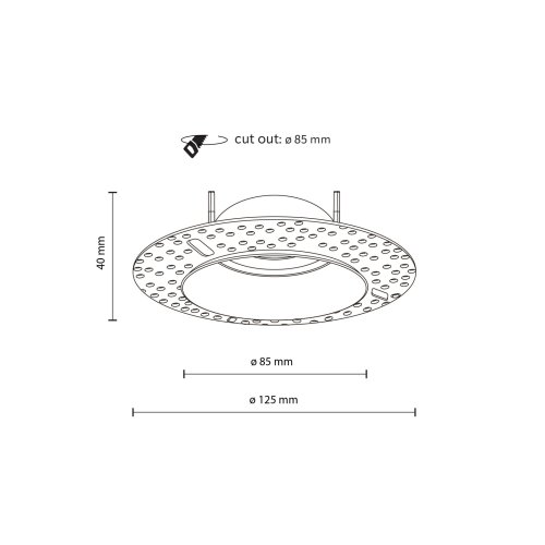 Точечный светильник TK Lighting FIRA BLACK 10573 ІР65