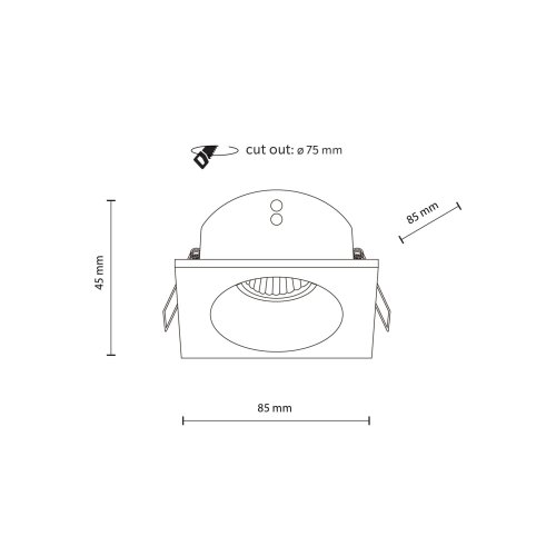 Точечный светильник TK Lighting PRISMA BLACK 10581 ІР65