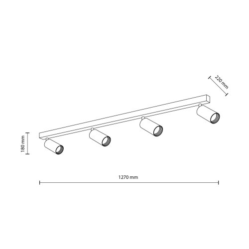 Светильник направленного света TK Lighting AMIS BLACK 10635