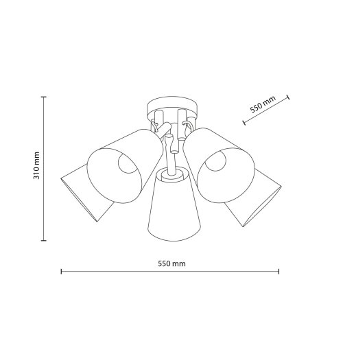 Люстра с абажурами TK Lighting VAIO SABIA 11606