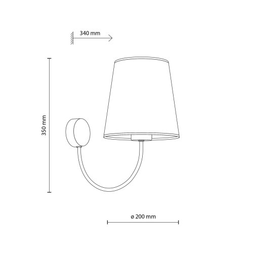 Бра с абажуром TK Lighting CANDI SABIA 11071