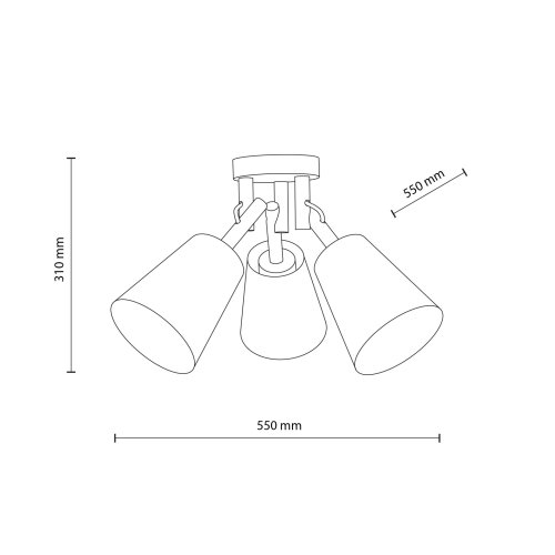 Люстра с абажурами TK Lighting VAIO SABIA 11605