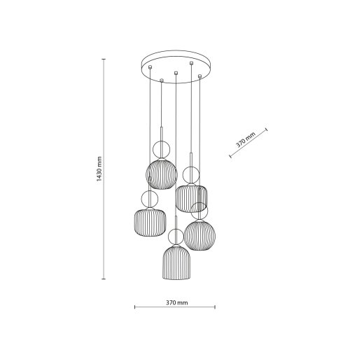 Люстра TK Lighting SOPHIA COGNAC 11043
