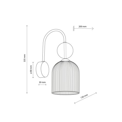Светильник настенный(бра) TK Lighting SOPHIA COGNAC WHITE 11587
