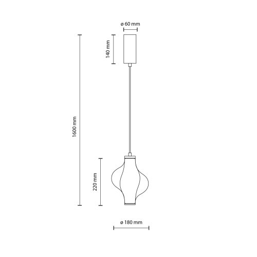 Люстра подвес TK Lighting ELVA BRASS 18212