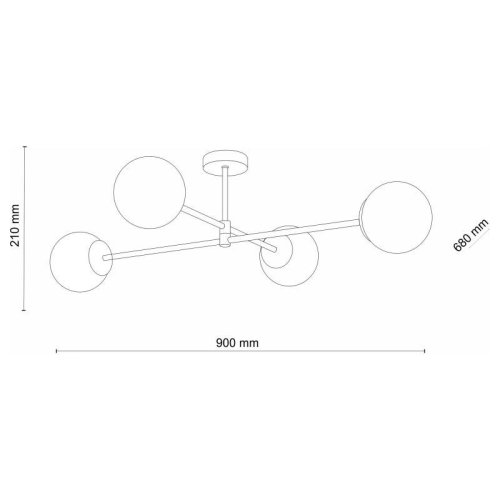 Люстра современная TK Lighting Sarius 4738