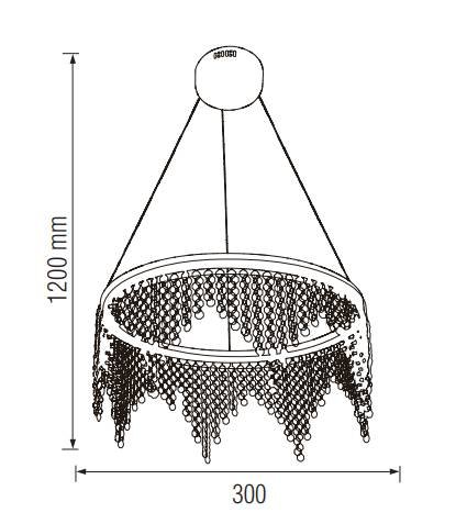Люстра светодиодная Horoz Electric ASTORIA-19 19W 4000K LED