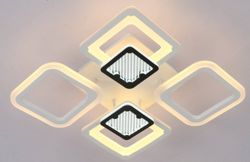 Люстра світлодіодна стельова Sirius 44092/2+2 WT+ВК 94W LED с пультом+диммер