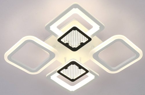 Люстра світлодіодна стельова Sirius 44092/2+2 WT+ВК 94W LED с пультом+диммер