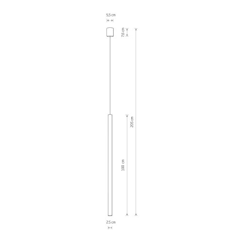 8435 Світильник підвіс Nowodvorski LASER 1000 WHITE I zwis PL