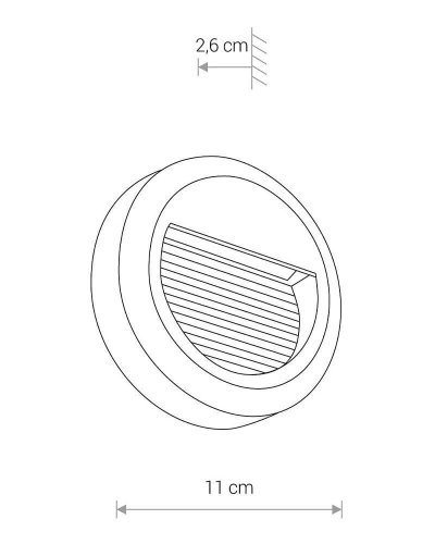 8147 Вуличний світильник Nowodvorski SIDEWALK Round Led CN